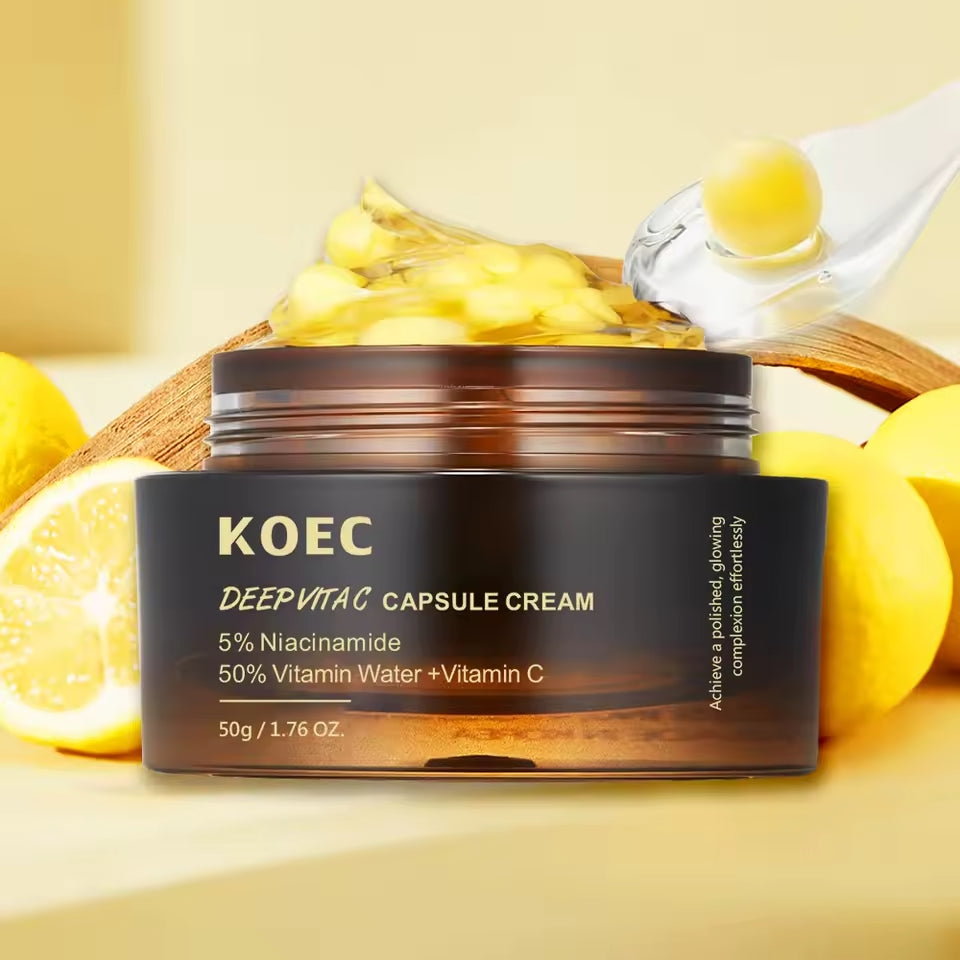 Crema viso con Capsule alla Vitamina C